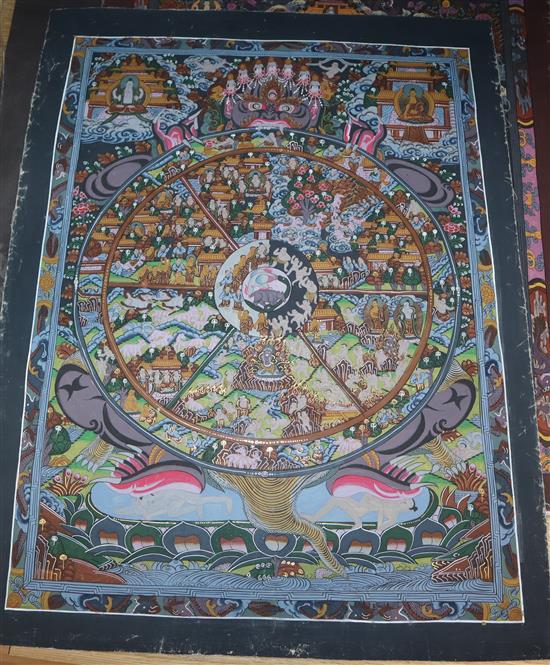 Two Nepalese or Tibetan thangkas